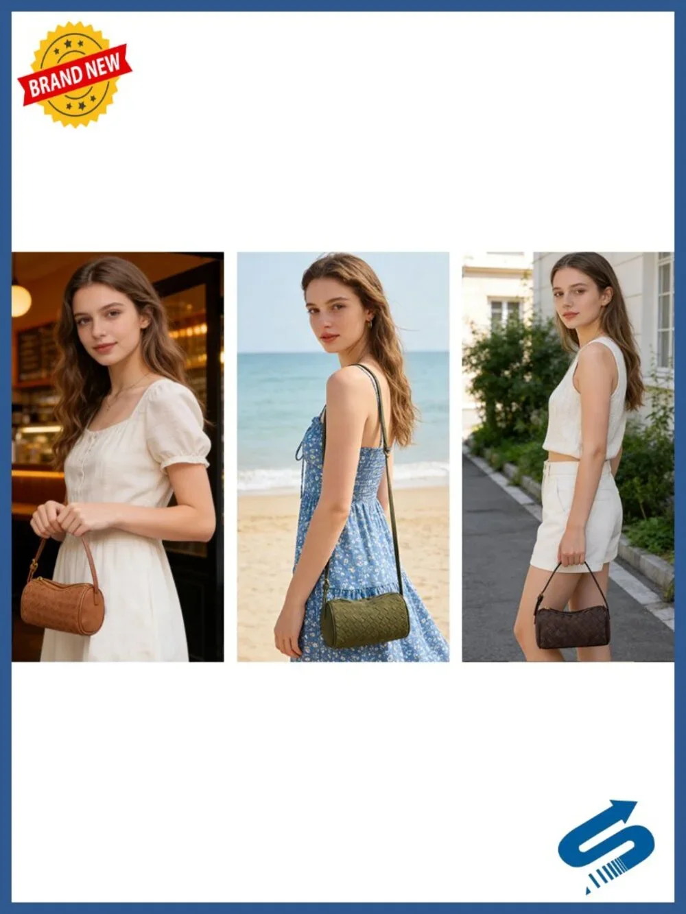 Mini Crossbody Bag Suede Woven Shoulder Hobo Purse